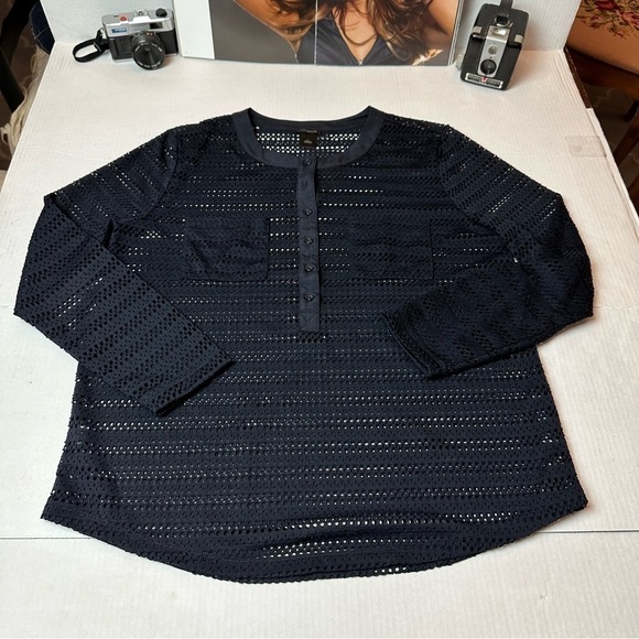 Ann Taylor Tops - Ann Taylor dark navy top